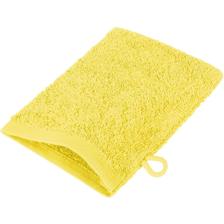 NatureMark Waschhandschuh 10er-Set Frottier Waschhandschuhe, 100% Baumwolle (10-St), Premium Frottier Waschhandschuhe, 15x21cm, Gelb – Bild 3