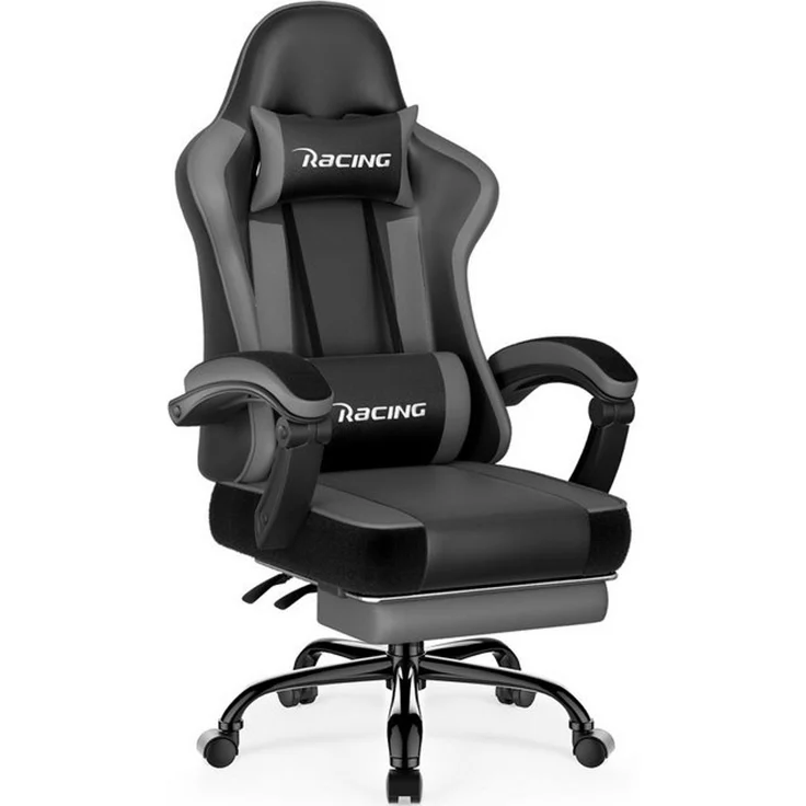Hiazurm Gaming-Stuhl Gaming Stuhl Chair Gamer Sessel - Ergonomischer Gamer Stuhl (Tragkraft 150 Kg), Gamingstuhl mit Fußstütze Kopfstütze und Lordosenstütz PC Sessel – Bild 4