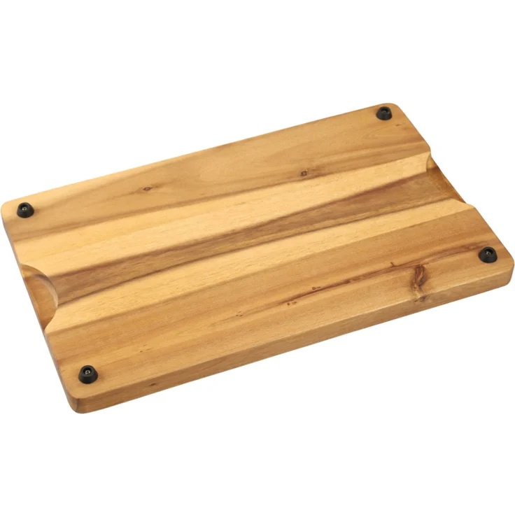 KESPER 2839061 Profi-Schneidebrett 45 x 27 x 2,8 cm mit Grillmeistereinbrand aus Akazienholz – Bild 2