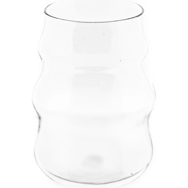 Mulex 2-Teilig Glas Wave Style Gläser Getränkebecher Cocktail- 500 ml – Bild 1