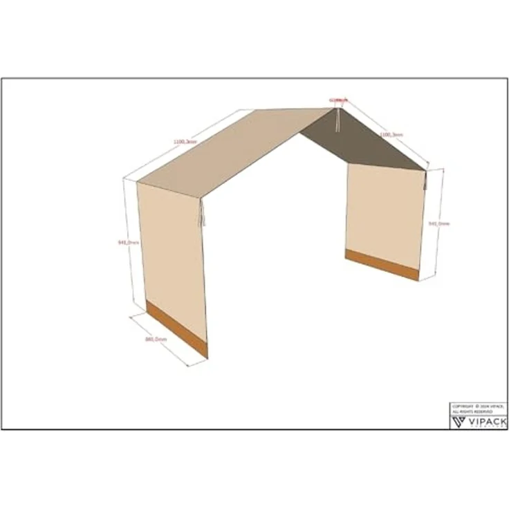 Hausbett >Buche Massiv< in Buche massiv weiß lackiert - 207,5x170x97,5 (BxHxT) – Bild 7