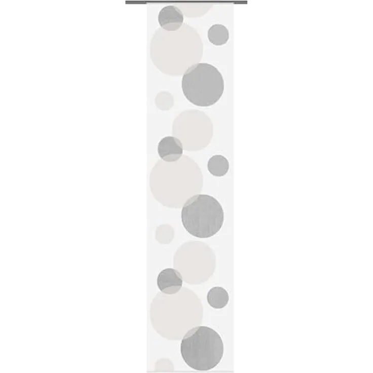 HOME WOHNIDEEN Schiebegardine Tira (1 St), Klettschiene, transparent, Scherli, HxB: 245x60