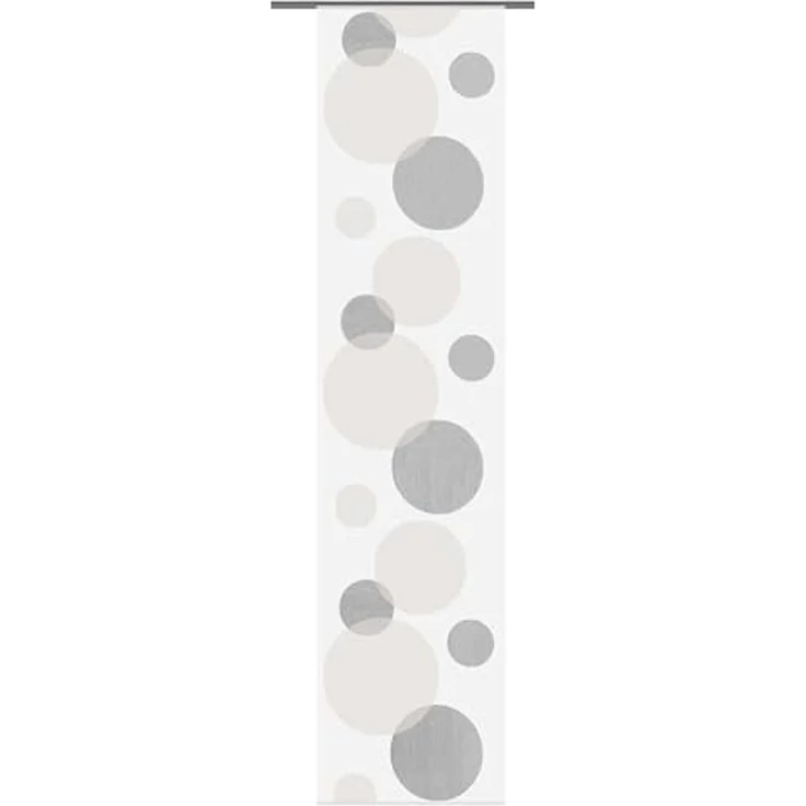 HOME WOHNIDEEN Schiebegardine Tira (1 St), Klettschiene, transparent, Scherli, HxB: 245x60 – Bild 1