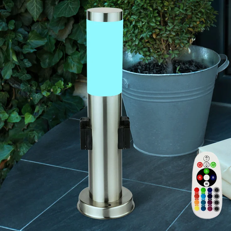 Elegante RGB LED Stehleuchte für den Außenbereich – Bild 2