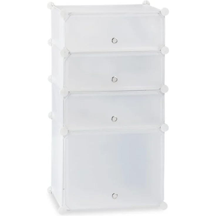 Schuhregal Kunststoff mit 4 Fächern – Bild 10