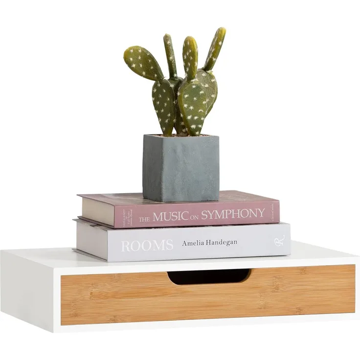 SoBuy FRG92-WN Schweberegal Wandschrank Hängeschrank Wandschublade Hängeregal B 40cm