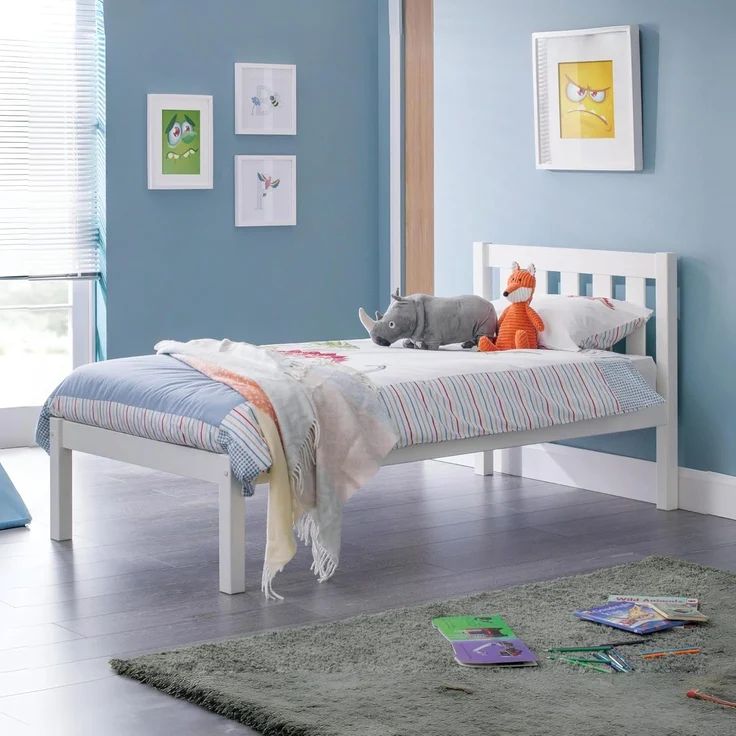 Julian Bowen Luna Bett, Surf White, Einzelbett