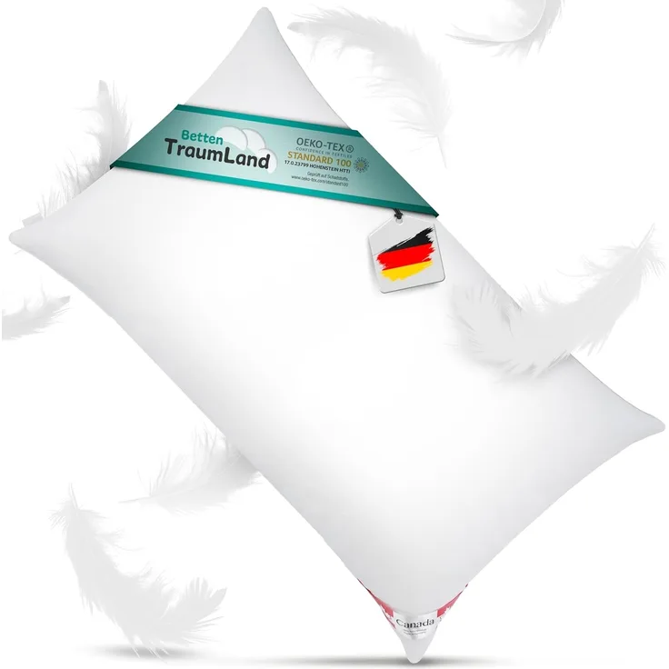 Angebot 2x Canada Daunenkissen extra weich 100% canadische Landdaunen R 40x80 cm