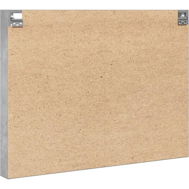 vidaXL Vitrinenschrank Betongrau 100x8,5x75 cm Holzwerkstoff 847936 – Bild 5
