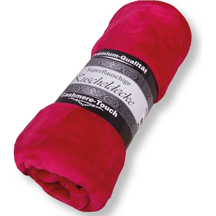 Kuscheldecken Flauschdecke Wohndecke Cashmere Touch beere - himmbeere-150x200 cm – Bild 3