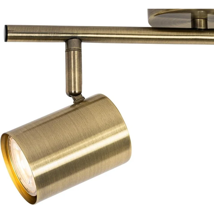 Qazqa LED Aufbaustrahler Jeana, ohne Leuchtmittel, GU10, Bronze, Modern, Stahl, 2-flammig – Bild 5