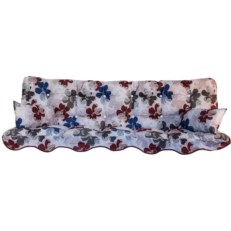 Kühnemuth Auflagekissen Auflagen Set für Hollywoodschaukeln Sitzkissen 180x50 Design 100