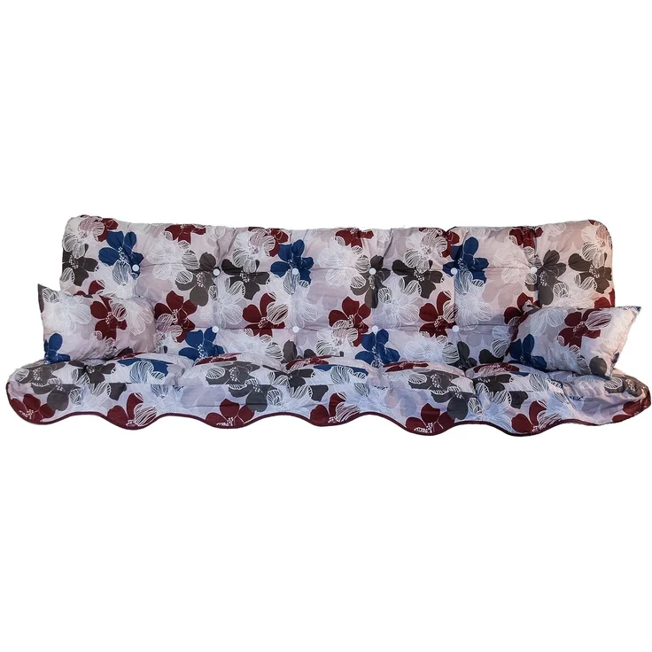 Kühnemuth Auflagekissen Auflagen Set für Hollywoodschaukeln Sitzkissen 180x50 Design 100 – Bild 1