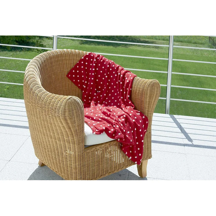 Playshoes Baby und Kinder Fleece-Decke, vielseitig nutzbare Kuscheldecke für Jungen und Mädchen, 75x100 cm, gepunktet mit Punkt-Muster – Bild 3