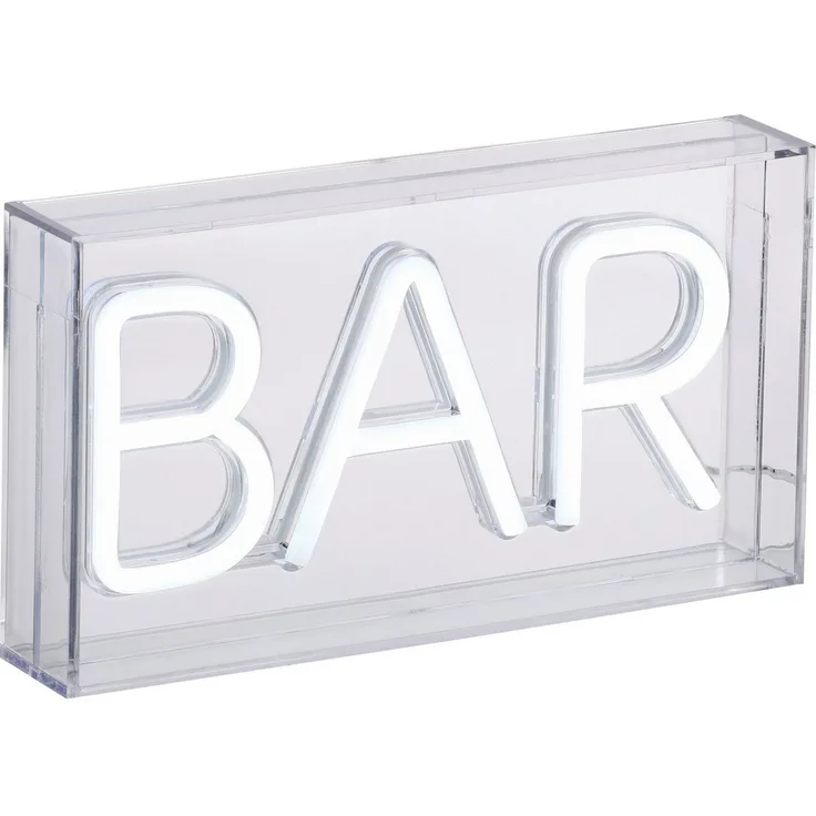 JUST LIGHT LED Wandleuchte NEON-BAR, LED fest integriert, Warmweiß