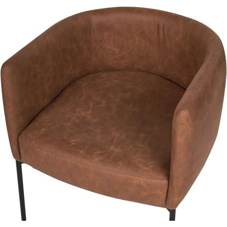 Sessel MALMOS Kunstleder Braun – Bild 7
