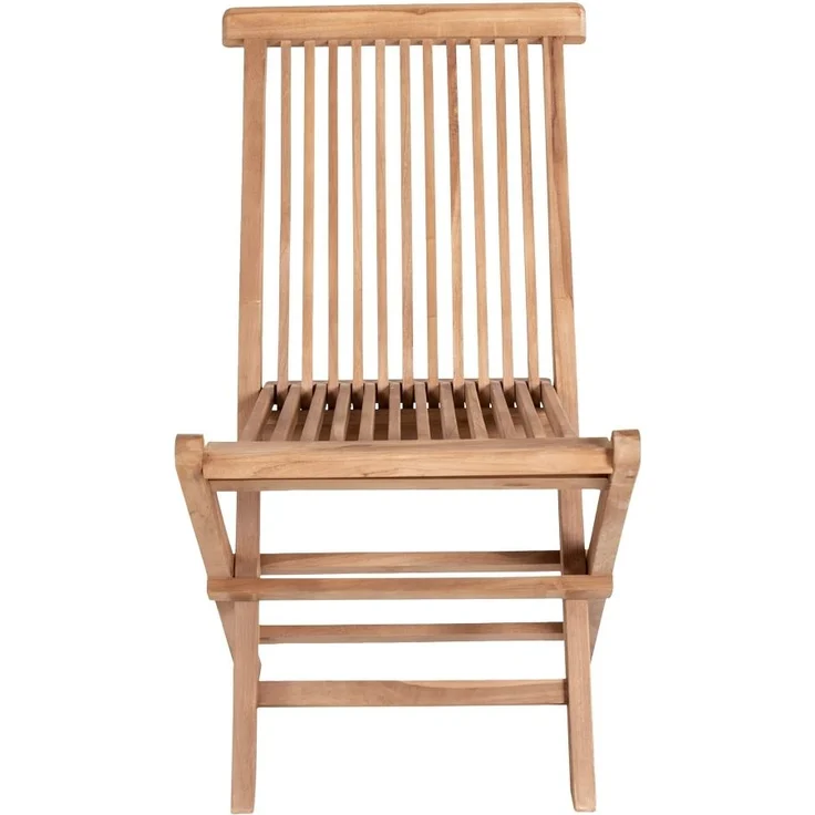 Gartenstuhl >Toledo< (2er-Set) in Teak, Massivholz - 46x89x62cm (BxHxT) – Bild 3