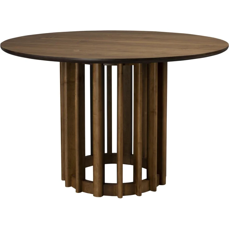 Esstisch BARLET Rund Ø 120 cm Walnussfurnierplatte von DutchBone – Bild 1