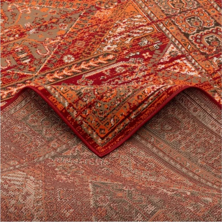 Pergamon Designteppich Designer Teppich Pop-Vintage Orient Bordüre, Rechteckig, Höhe: 6 mm – Bild 3