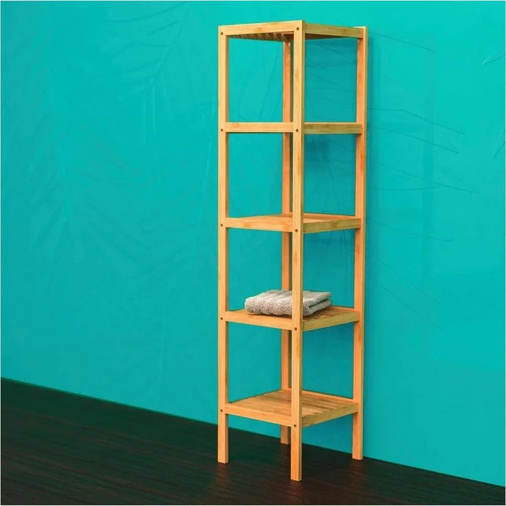 EISL BAMBUS Regal 34 cm breit, Braun, mit 5 Fächern