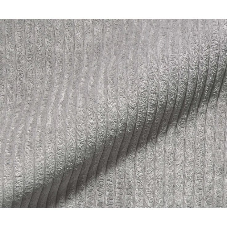 Drehstuhl Vinka-Flex mit Armlehnen Cord Silbergrau Kreuzgestell breit Effektfinish Titan 360° drehbar Taschenfederkern – Bild 3