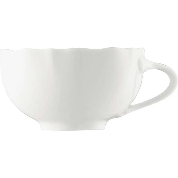 Tee-Obertasse Maria Theresia Weiss Hutschenreuther Teetasse - Mikrowelle geeignet, Spülmaschinenfest