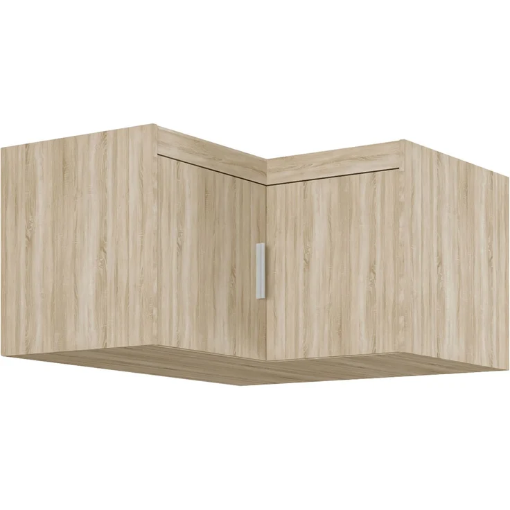 AX LIVING Eck Schrankaufsatz Storicos Eiche Sonoma 97,8 x55,0 x97,8cm – Bild 1