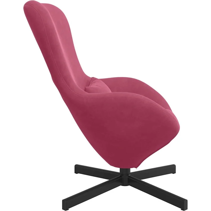 vidaXL Eiersessel Weinrot 63 x 73 x 90 cm Samt 42002761 – Bild 4