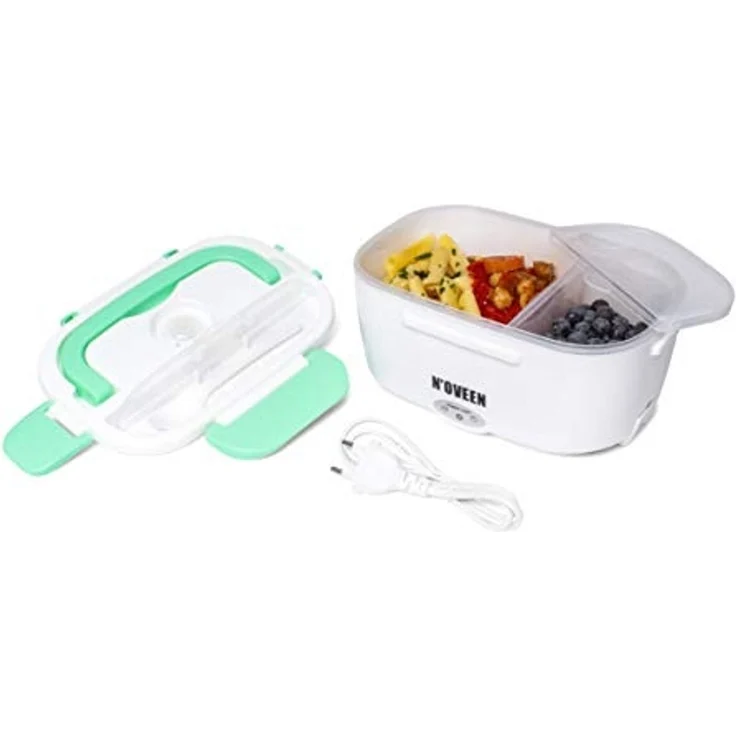 N'oveen Elektrische Lunchbox Essen Wärmer Wärmer Box Beheizter Behälter für Lebensmittel BPA frei (Minze, 230 V) – Bild 5