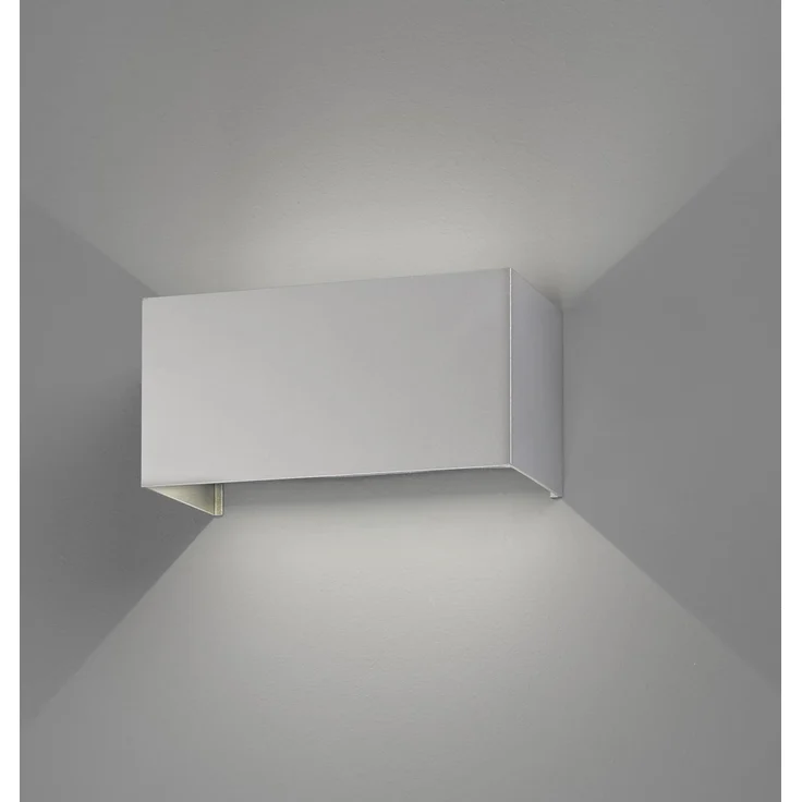 Fischer & Honsel 30518 LED Außenwandleuchte Wallo silberfarben IP44 3000K – Bild 3