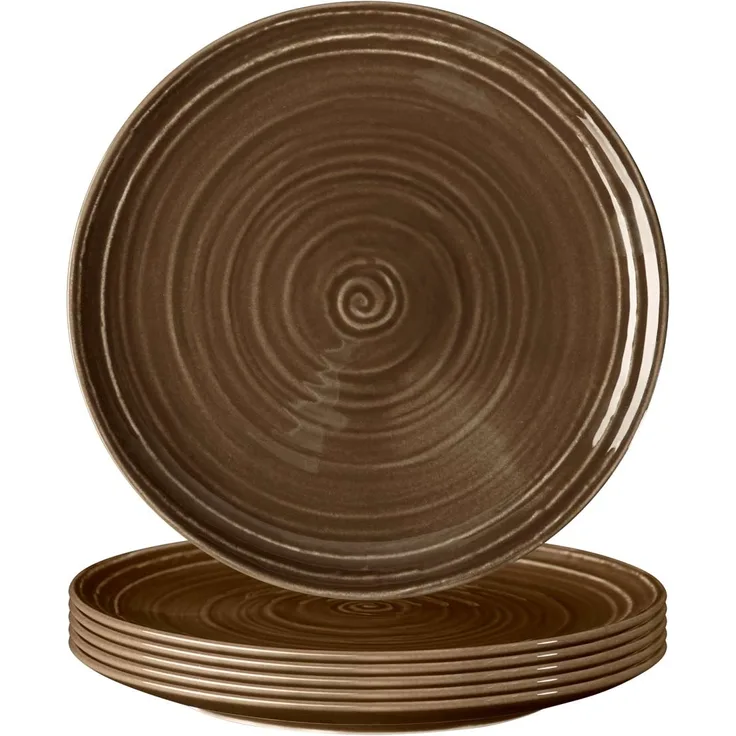 Seltmann Weiden Terra Brotteller ø 17,7 cm erdbraun 6er Set
