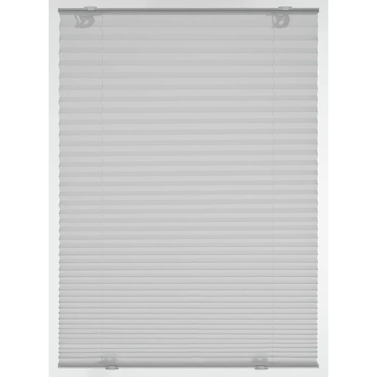 Gardinia Plissee Solo mit Saugnapf grau, 90x130 cm