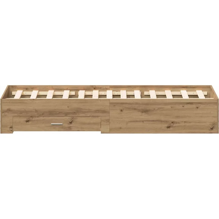 vidaXL Bettrahmen Artisan-Eiche 140 x 200 cm Holzwerkstoff 3333967 – Bild 8