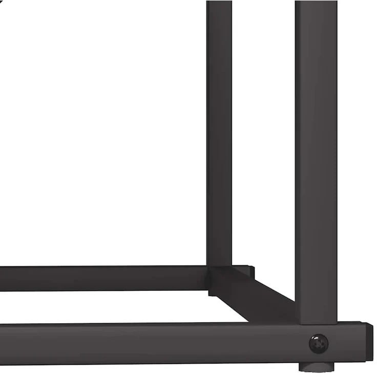 vidaXL Brennholzregal Schwarz 70x43x34,5 cm Kaltgewalzter Stahl 864173 – Bild 7