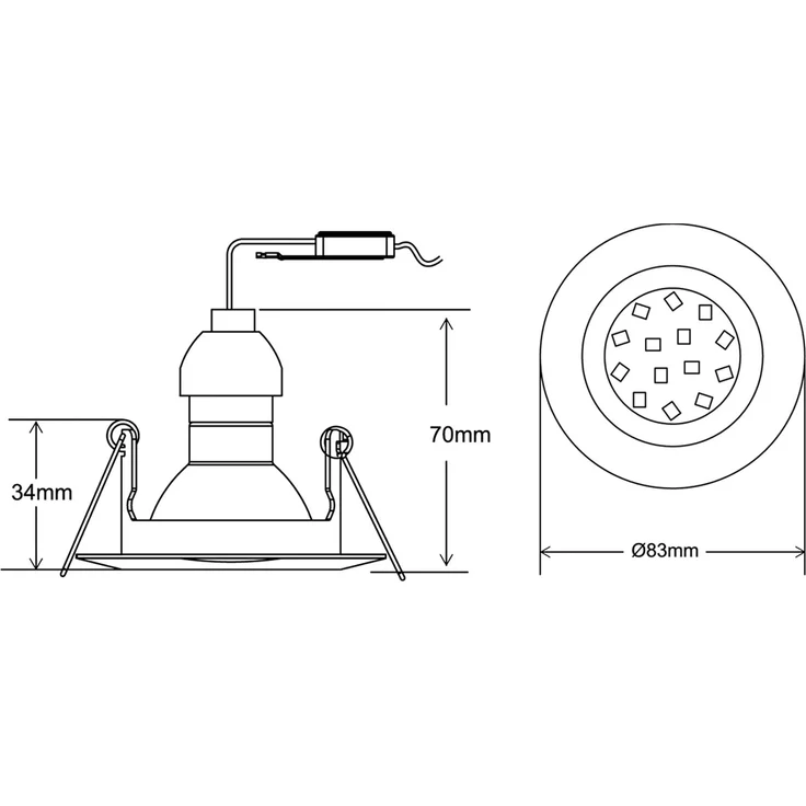 Runde Einbaustrahler Decke im 4er Set schwenkbar Weiß matt GU10 – Bild 6