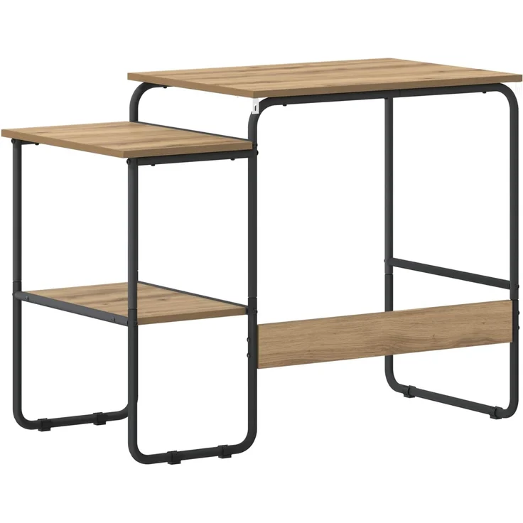 vidaXL Schreibtisch mit Stauraum Artisan-Eiche 100 x 50 x 75 cm 8007995 – Bild 5