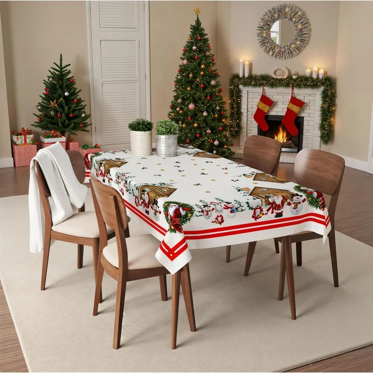Hermia Concept 'Christmas Village' Tischdecke, Mehrfarbig, 160 x 220 cm – Bild 1