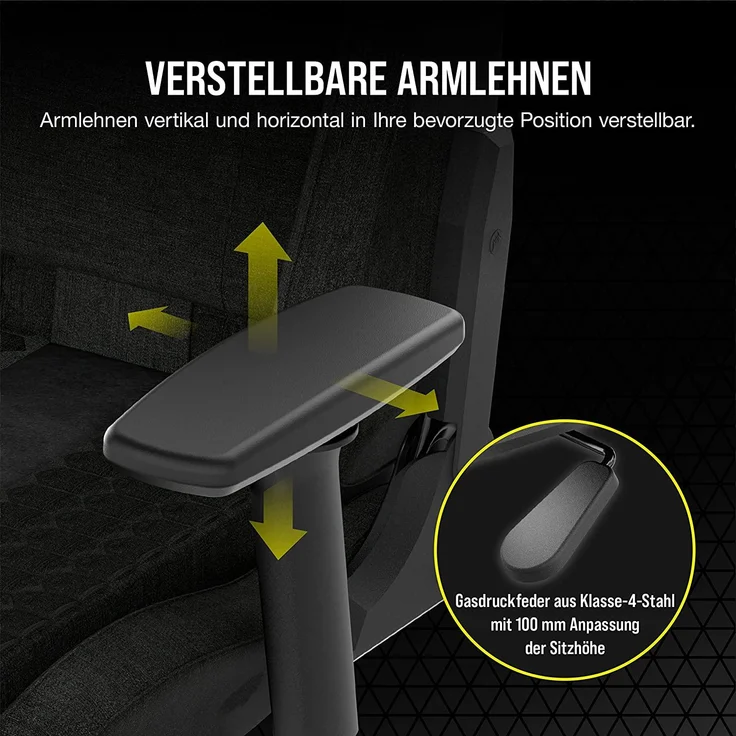 Corsair TC100 RELAXED - Gaming-Sessel - ergonomisch – Bild 7