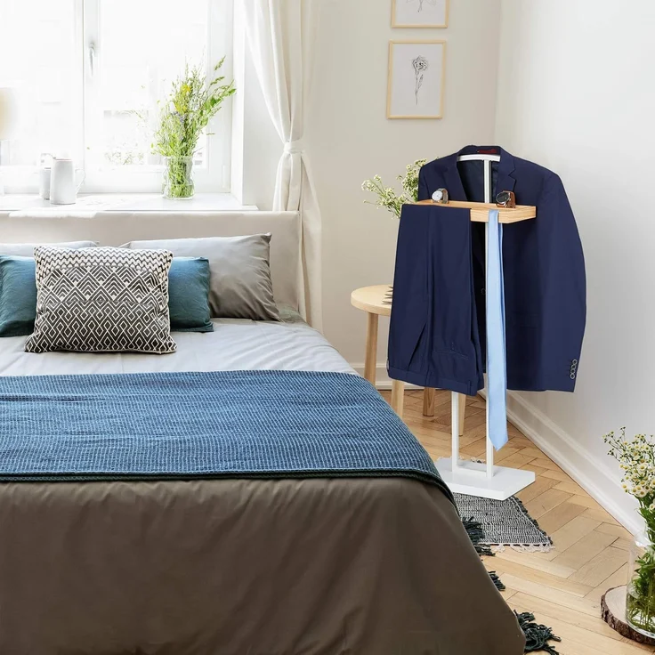 Relaxdays Stummer Diener mit Ablage – Bild 5