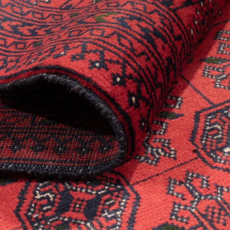 Läufer Afghan - Buchara - 479x89 cm - rot – Bild 4