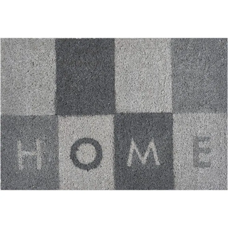 Andiamo Fußmatte Kokos Home, rechteckig, Höhe: 17 mm, Schmutzfangmatte, mit Spruch, In- und Outdoor geeignet