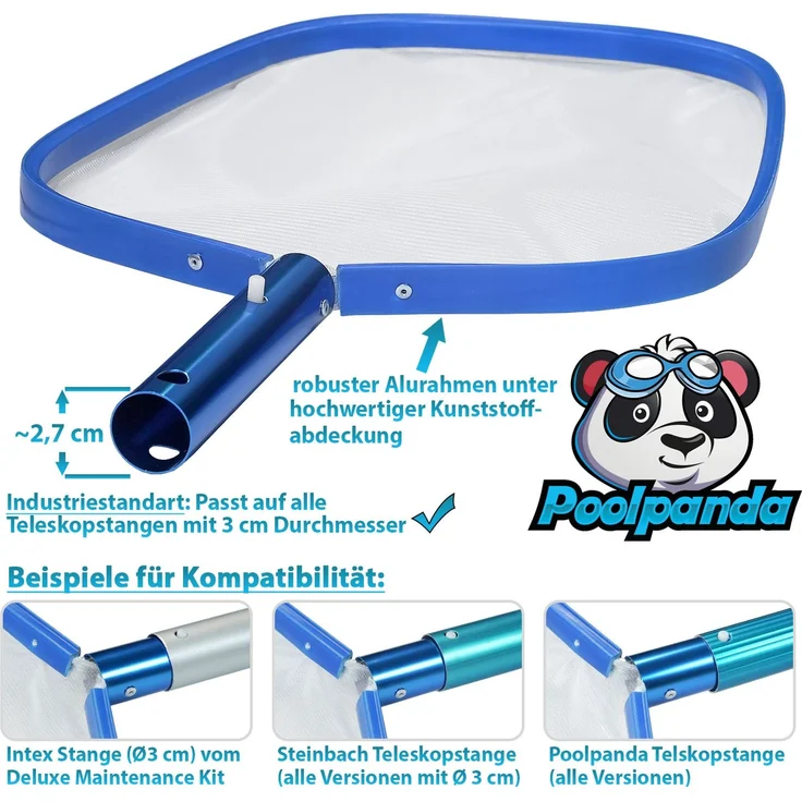 Poolpanda Poolkescher Deluxe 50 x 32,5 cm | sehr feinmaschig – Bild 5