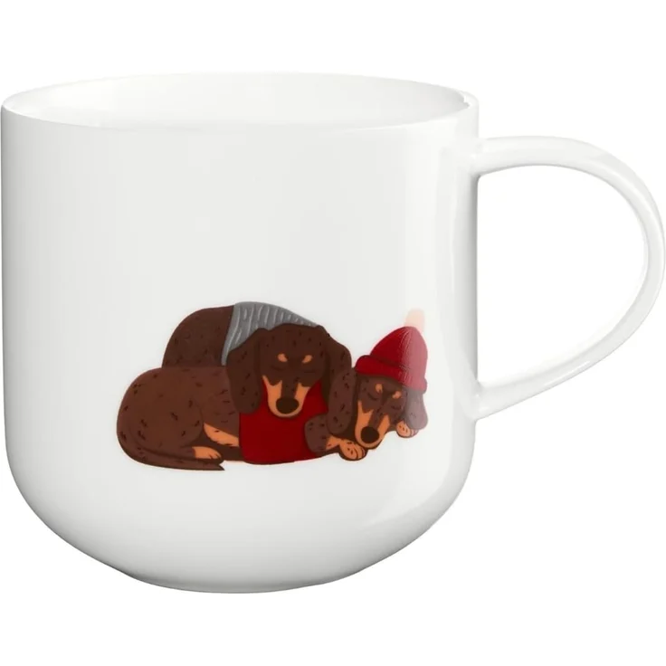 ASA Selection Henkelbecher, Dachshund Xmas, L. 92mm, B. 92mm, H. 95mm – Bild 2