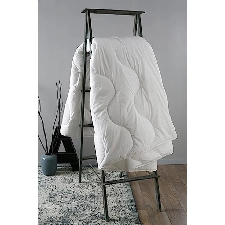 Dodo Maxiconfort Ultra Steppdecke, warm, Kunstfaser, 260x240 cm, Weiß – Bild 10