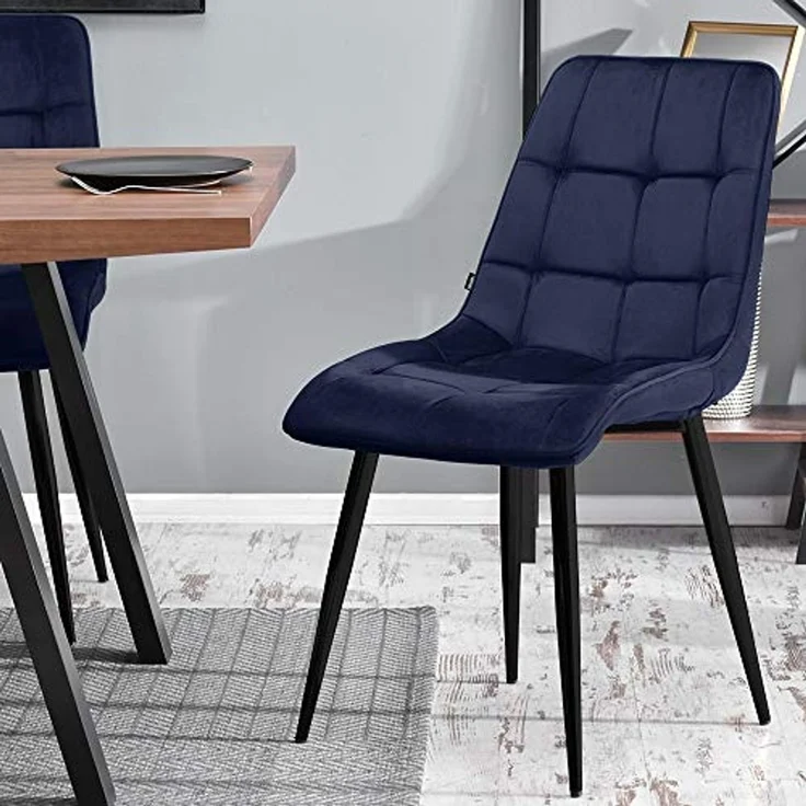 Selsey Polsterstuhl, Dunkelblau, 91 x 50 x 49, 5903025427706 – Bild 2