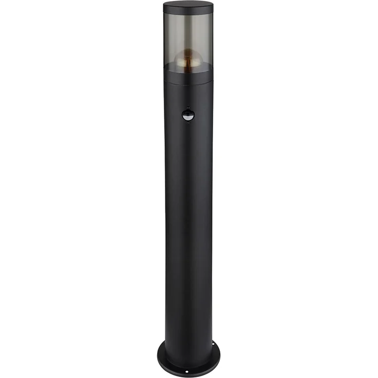 LED Stehleuchte, Bewegungsmelder, Edelstahl, schwarz, H 80 cm – Bild 8