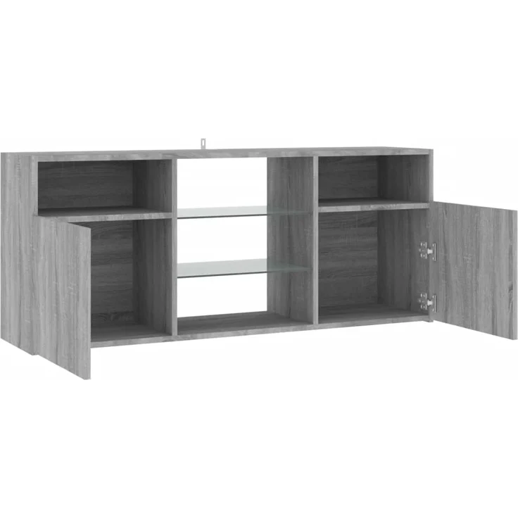 vidaXL TV-Schrank mit LED-Leuchten Grau Sonoma 120x30x50 cm 815715 – Bild 7