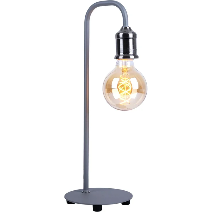 RGB LED Tischlampe, Smart, nickel matt, grau, H 43,8 cm – Bild 9