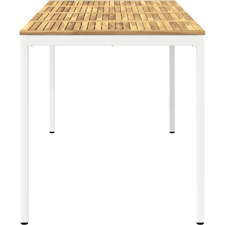 vidaXL Gartenbar-Tisch NAARDEN Weiß 196 x 100,5 x 105 cm 3394429 – Bild 4