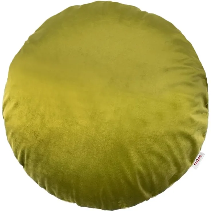 Kissenhülle rund ca. 40 cm Ø mai-grün beties "Samt&Sonders"